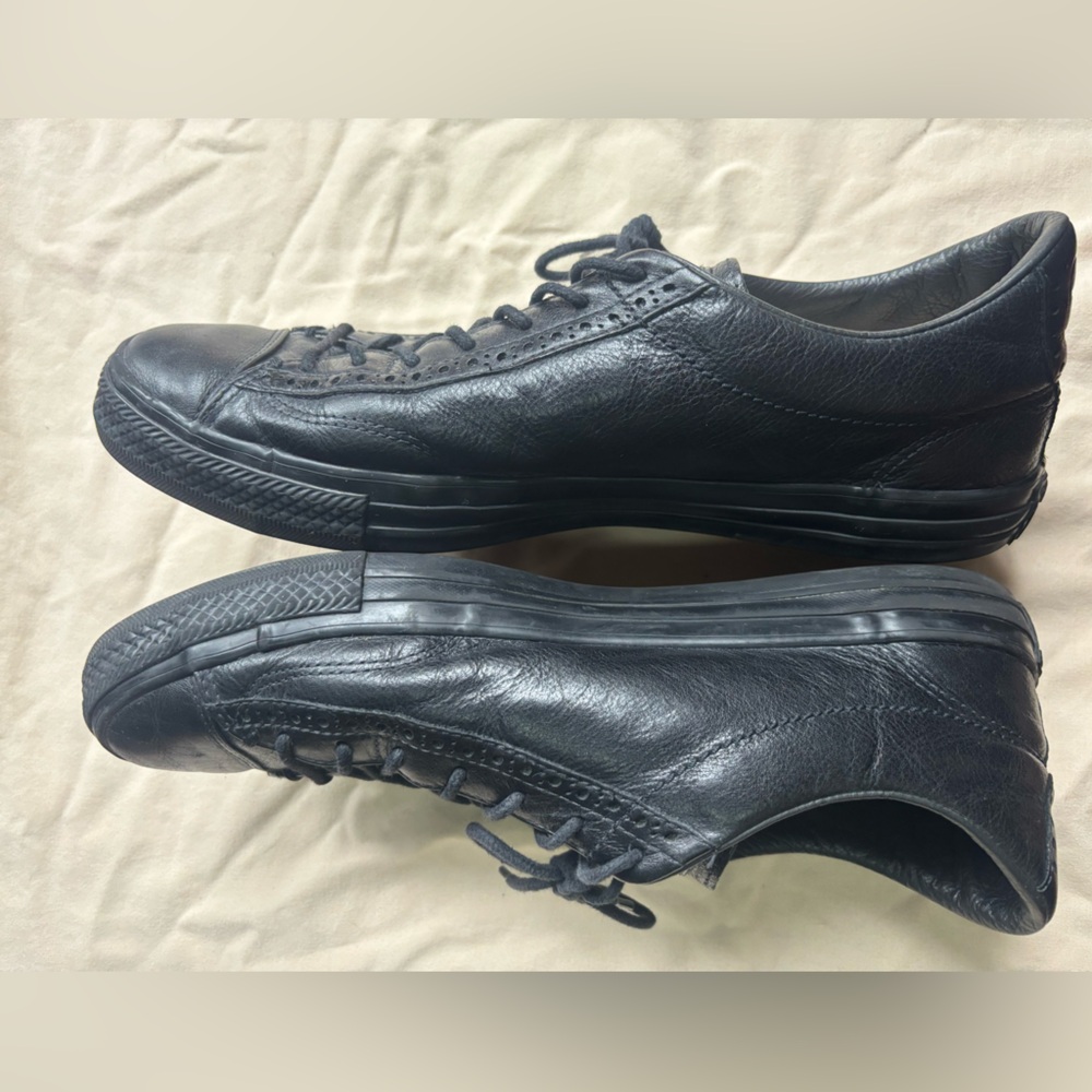Men's Converse John Varvatos Black Leather Sneakers - Picture 5 of 7
